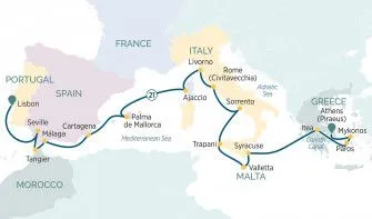 Карта круиза