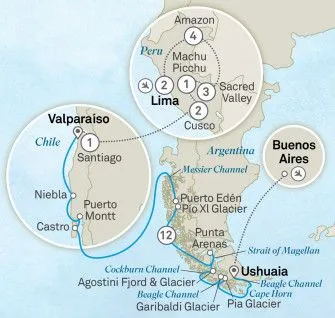 Карта круиза