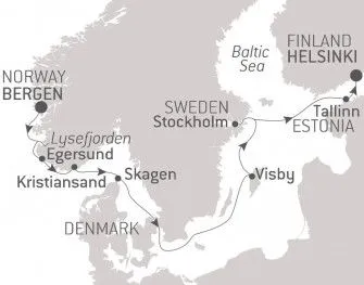 Карта круиза