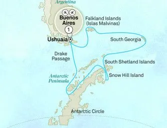 Карта круиза