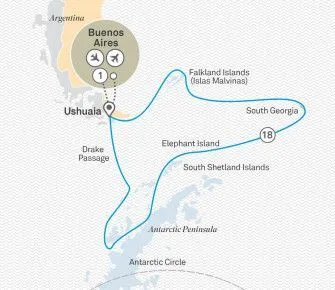 Карта круиза