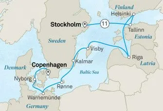 Карта круиза