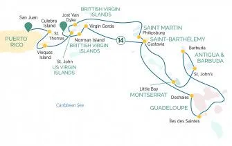 Карта круиза