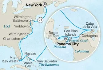 Карта круиза