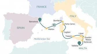 Карта круиза