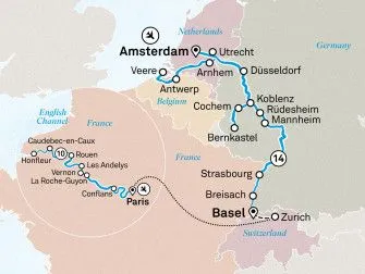 Карта круиза