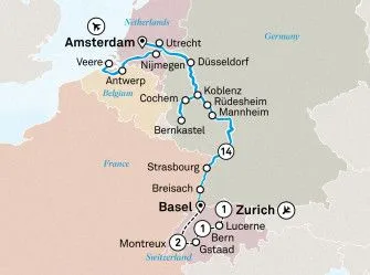 Карта круиза