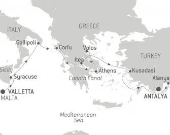 Карта круиза