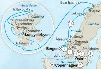 Карта круиза