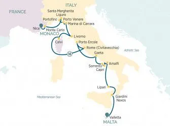 Карта круиза