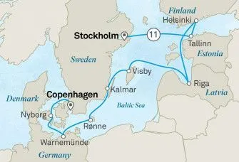 Карта круиза