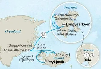 Карта круиза