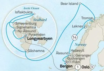 Карта круиза