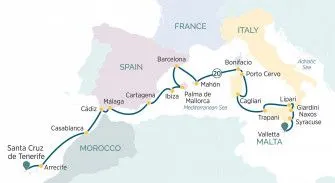 Карта круиза