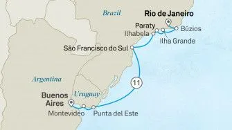 Карта круиза