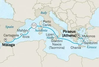 Карта круиза