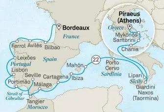 Карта круиза