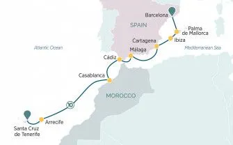 Карта круиза