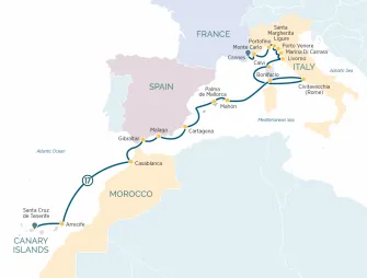 Карта круиза