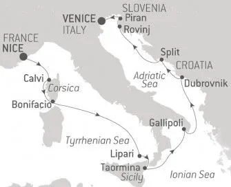 Карта круиза