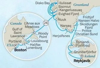 Карта круиза