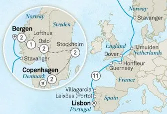 Карта круиза